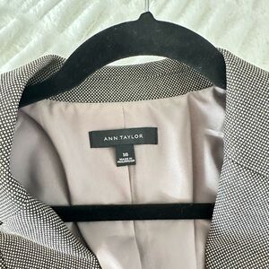 Ann Taylor Black and White Blazer